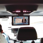 TelematikTeam: Multimedia-Overhead-Display (für Werbe-DVD) im Mercedes-Benz Taxi Vito/Viano