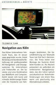 TelematikTeam in der Presse - PRESSESPIEGEL: